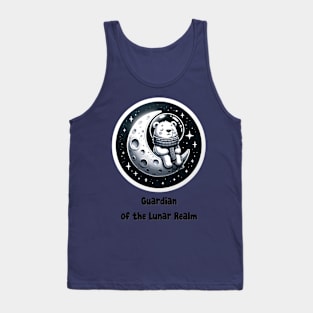 Cute Polar Bear On Moon Tank Top